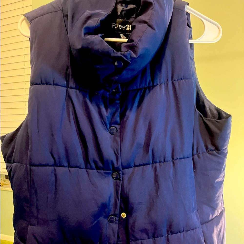 Forever 21 blue vest